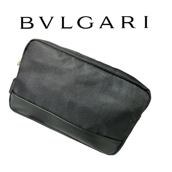 BVLGARI Handbags - BVLGARI Black Cosmetic Travel Case